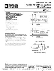 ADP1109AR datasheet pdf Analog Devices