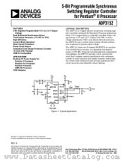 ADP3152 datasheet pdf Analog Devices