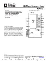 ADP3510ARU datasheet pdf Analog Devices