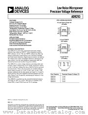 ADR293FR datasheet pdf Analog Devices