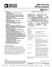 ADSP-2101KG-66 datasheet pdf Analog Devices