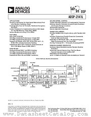 ADSP-2141LKS-E1 datasheet pdf Analog Devices