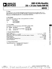 ADV453TQ/883B datasheet pdf Analog Devices