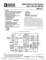 ADV7150LS135 datasheet pdf Analog Devices