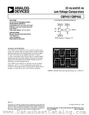 CMP402GS datasheet pdf Analog Devices