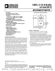 EVAL-AD7476CB datasheet pdf Analog Devices