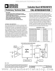 EVAL-AD7662CB datasheet pdf Analog Devices