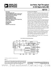 AD7731BRU datasheet pdf Analog Devices