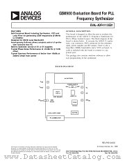 EVAL-ADF4113EB1 datasheet pdf Analog Devices