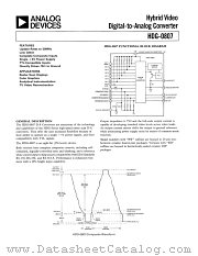 HDG-0807BW datasheet pdf Analog Devices