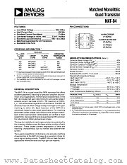 MAT-04 datasheet pdf Analog Devices