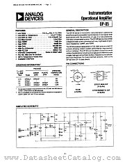 OP-05AZ datasheet pdf Analog Devices