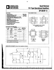 OP-11FP datasheet pdf Analog Devices