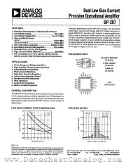 OP-297EZ datasheet pdf Analog Devices