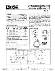 OP-37BJ datasheet pdf Analog Devices