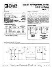 OP-421GS datasheet pdf Analog Devices