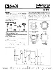 OP-470 datasheet pdf Analog Devices