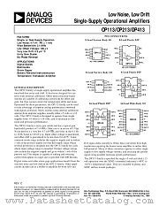 OP113FP datasheet pdf Analog Devices