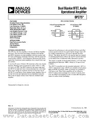 OP275GP datasheet pdf Analog Devices