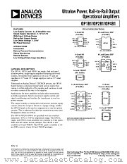 OP481GS datasheet pdf Analog Devices