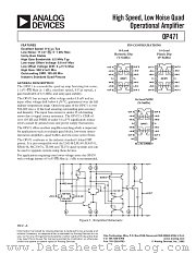 OP471EY datasheet pdf Analog Devices