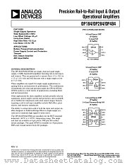 OP284EP datasheet pdf Analog Devices