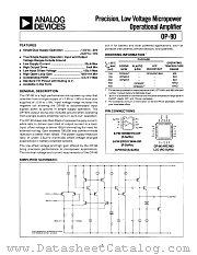 OP-90 datasheet pdf Analog Devices