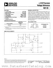 REF-03 datasheet pdf Analog Devices