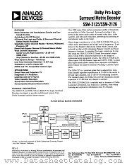 SSM-2125 datasheet pdf Analog Devices