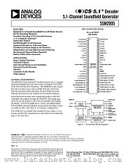 SSM2005 datasheet pdf Analog Devices