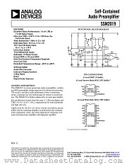 SSM2019BRNRL datasheet pdf Analog Devices