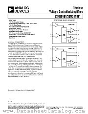 SSM2018TP datasheet pdf Analog Devices