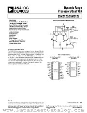 SSM2120 datasheet pdf Analog Devices