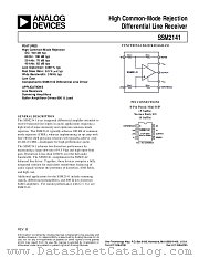 SSM2141S datasheet pdf Analog Devices