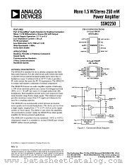 SSM2250RU datasheet pdf Analog Devices