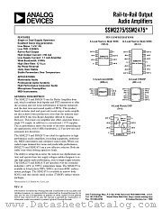 SSM2275S datasheet pdf Analog Devices