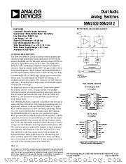 SSM2402S datasheet pdf Analog Devices