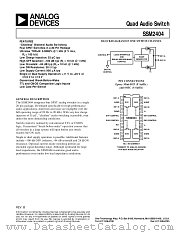 SSM2404P datasheet pdf Analog Devices