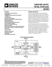AD1928 datasheet pdf Analog Devices