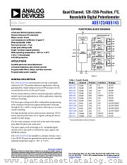 AD5123 datasheet pdf Analog Devices