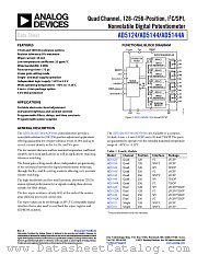 AD5124 datasheet pdf Analog Devices
