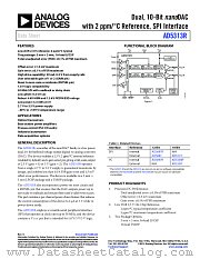 AD5313R datasheet pdf Analog Devices