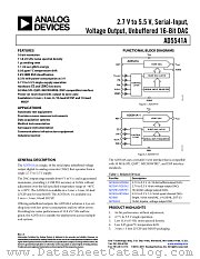 AD5541A datasheet pdf Analog Devices