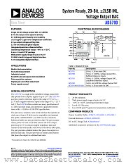 AD5790 datasheet pdf Analog Devices