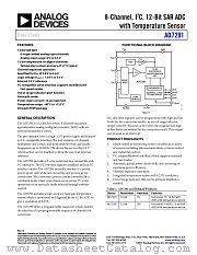 AD7291 datasheet pdf Analog Devices