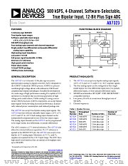 AD7323 datasheet pdf Analog Devices