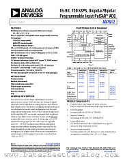 AD7612 datasheet pdf Analog Devices
