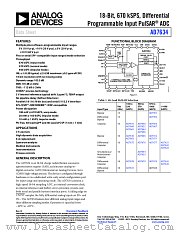 AD7634 datasheet pdf Analog Devices