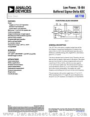 AD7790 datasheet pdf Analog Devices