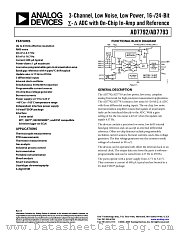 AD7792 datasheet pdf Analog Devices